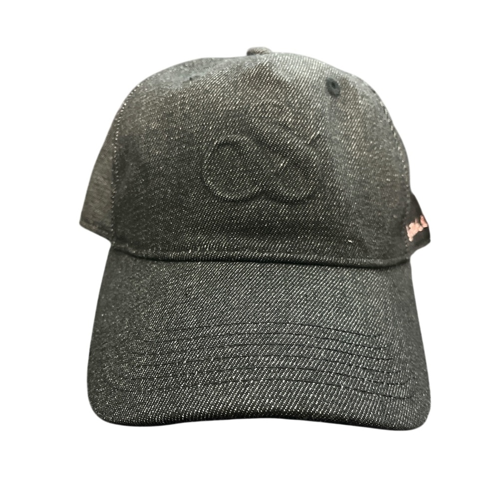 Scotch & Soda Merit Baseball Cap Adjustable Black Denim NEW